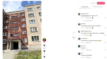 El video generó comentarios entre usuarios que también encontraron semejanzas entre las edificaciones rusas y las supermanzanas del suroccidente de Bogotá - crédito @bnasamu/TikTok