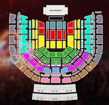 Este es el mapa del concierto de Camila en la Arena CDMX (redes)