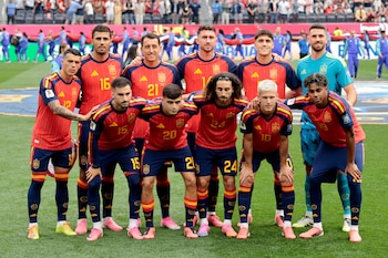 El once de España para enfrentarse a Portugal. (EFE/ Lavandeira Jr)