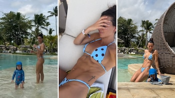 Las vacaciones de Sol Pérez en el Caribe: entrenamiento al amanecer, juegos en la pileta con Marco y mensajes de amor