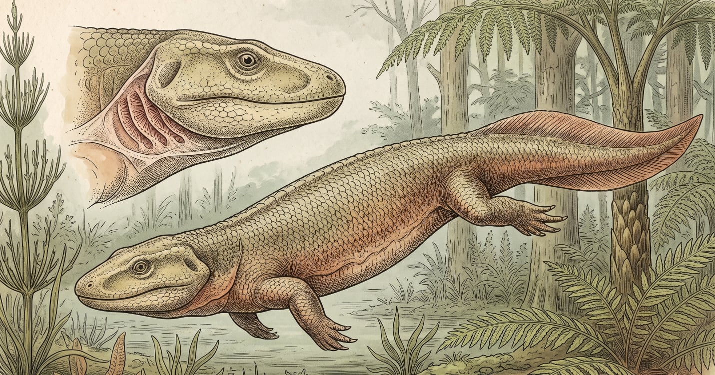 El estudio sostiene que las extremidades con cinco dedos y garras surgieron en integrantes acuáticos del linaje de los tetrápodos (Imagen Ilustrativa Infobae)