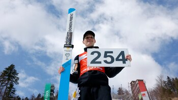 El impactante salto en esquí