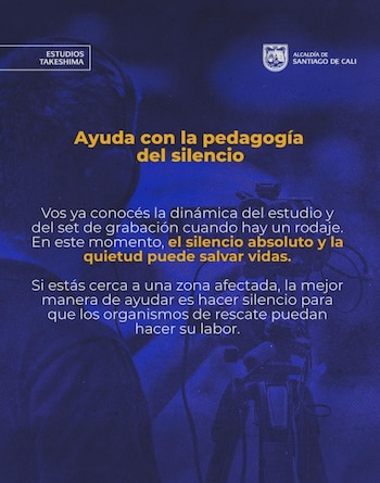 Las autoridades recordaron la importancia de seguir las instrucciones de los organismos de socorro - crédito Estudios Takeshima / Instagram
