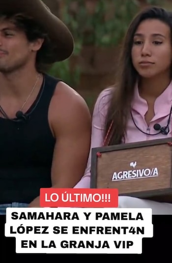 Samahara vs Pamela López: fuerte cruce en reality desata polémica en redes. Captura: La Granja Vip.