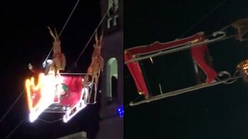 Santa Claus chocó con todo