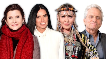 Carrie Fisher, Michael Douglas, Demi