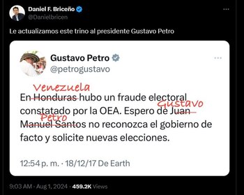 La publicación original de Petro