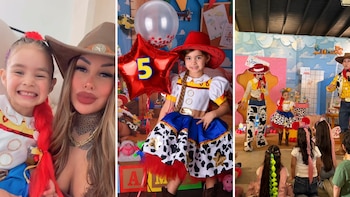 Así celebró Tamara Báez los cinco años de Jamaica, su hija con L-Gante: temática de Toy Story y un mensaje emotivo