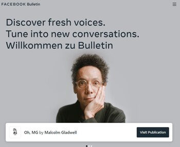 SCREENSHOT - Facebook lanzó Bulletin,