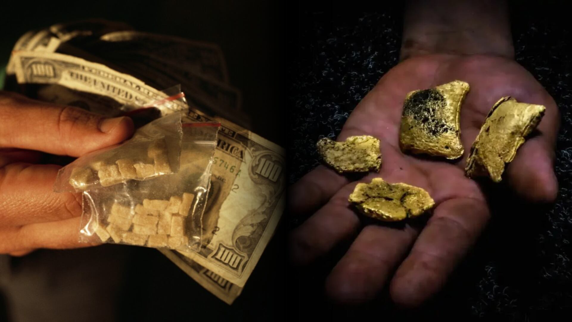 El kilo de oro ilegal puede alcanzar los 100 mil dólares en el mercado negro, superando con creces al narcotráfico, según el Mininter. (Composición Infobae/ Fotos Sector Minero Energético/Política Exterior)