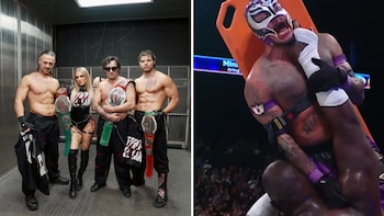 AAA Triplemanía 34: Omos vence a Rey Mysterio y Los Perros del Mal conquistan campeonatos de Tercias