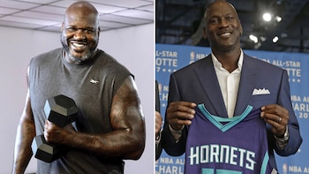 Shaquille O'Neal y Michael Jordan
