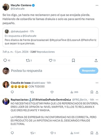 Maryfer Centeno admitió que fue increpada por Alazraki y Ferriz de Con