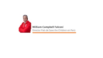 William Campbell Falconí es el Director País de Save the Children en Perú