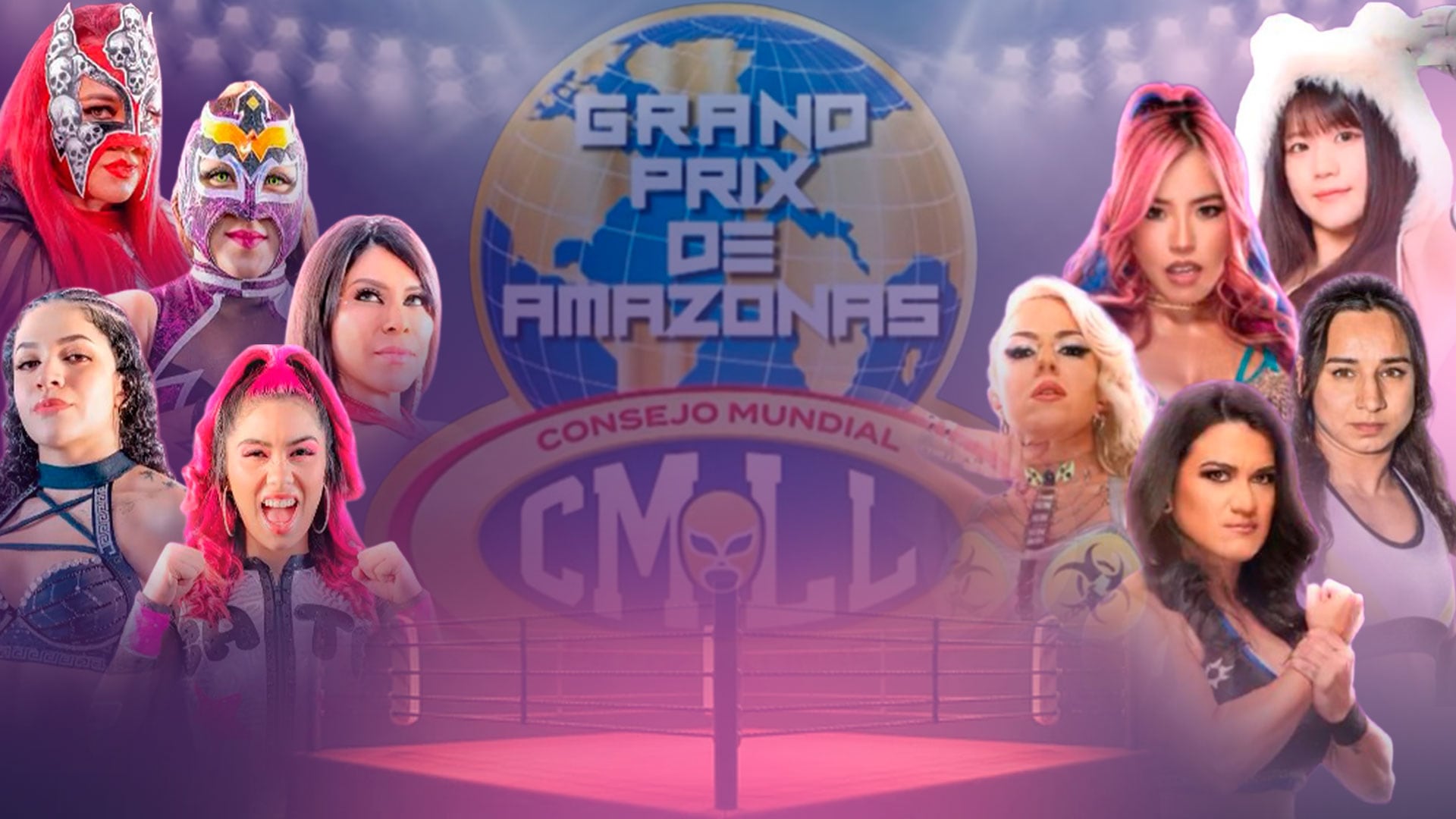 El torneo reunirá a 18 luchadoras de distintas partes del mundo en un formato individual de eliminación. (Ilustración: Jesús Aviles)