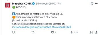 El servicio en la Línea