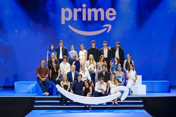 Protagonistas de las novedades de Prime Video, entre los que se encuentran Mario Casas, Ester Expósito, Hugo Silva y otros muchos. (PRIME VIDEO).