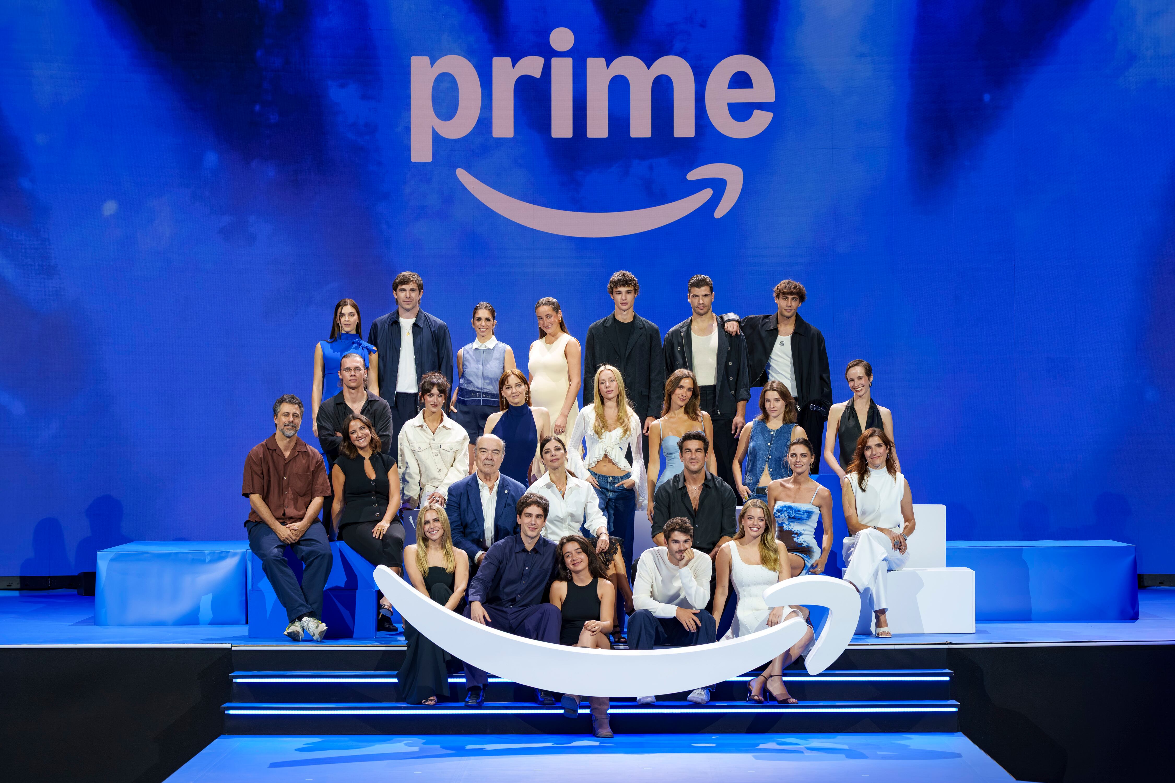Protagonistas de las novedades de Prime Video, entre los que se encuentran Mario Casas, Ester Expósito, Hugo Silva y otros muchos. (PRIME VIDEO).