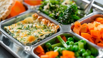 Budín de espinaca con zanahoria,