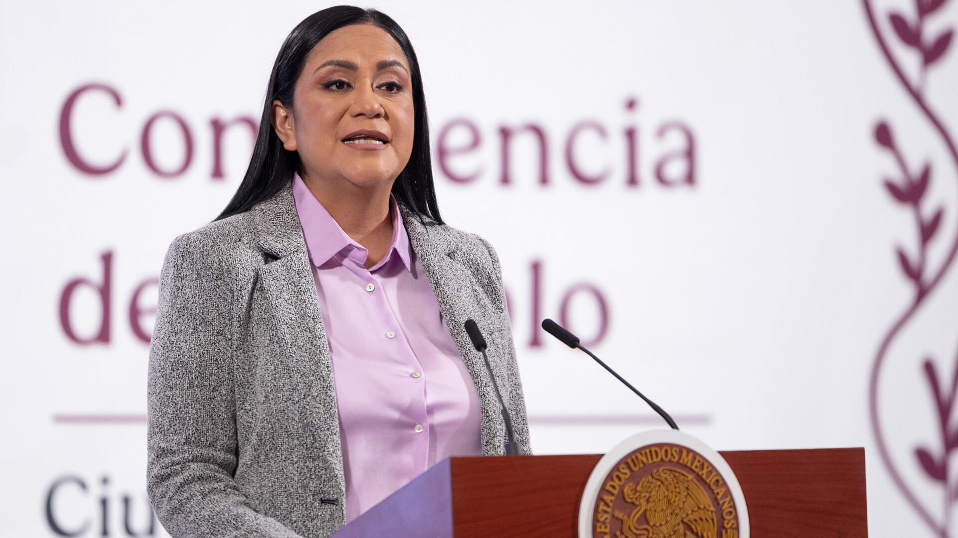 La Secretaria del Bienestar, Ariadna Montiel Reyes, presentó los apoyos destinados a las personas afectadas por las lluvias presentadas desde el mes pasado en el estado de Tamaulipas. CRÉDITO: Presidencia