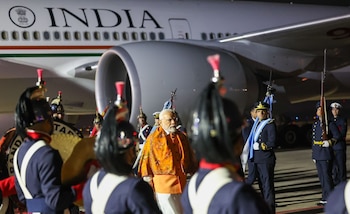 El primer Ministro indio llegó