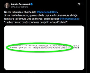 Andrés Pastrana - crédito @AndresPastrana_/X