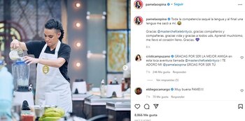 Mensaje de Pamela Ospina tras