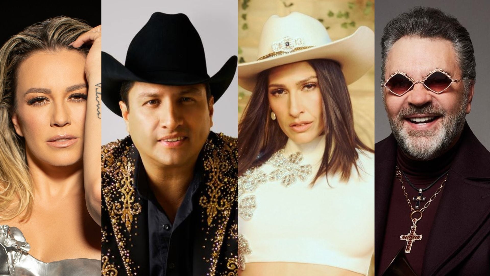 La Fenapo 2026 combinará conciertos sin costo en El Foro con espectáculos de pago en el Palenque, con un cartel que mezcla rock internacional, regional mexicano y pop del 7 al 30 de agosto en San Luis Potosí. (Facebook Mijares / María José / Ha*Ash / Julión Álvarez)