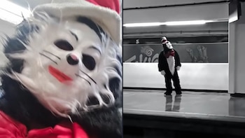 Así es el sujeto disfrazado