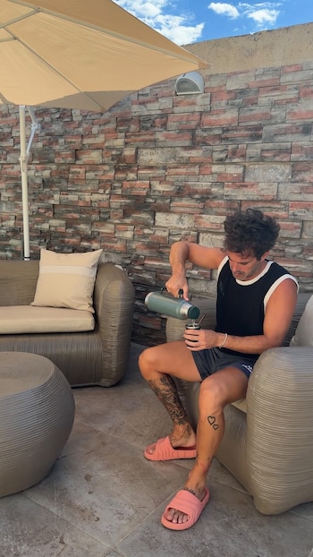 El actor aprovechó para tomar