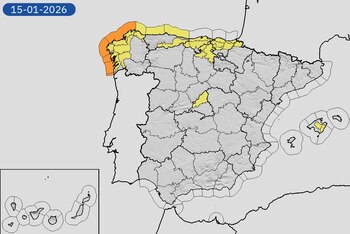 Mapa de avisos meteorológicos por