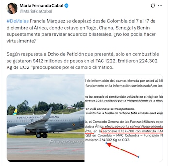 El viaje de la vicepresidenta