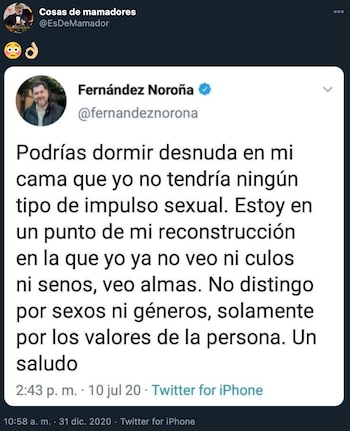 Noroña twitter (Foto: Twitter@EsDeMamador)