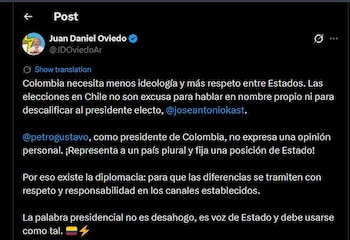 Juan Daniel Oviedo también salió