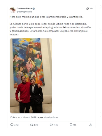 Gustavo Petro y Claudia López