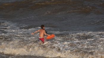 Escena típica de un guardavidas