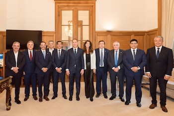 Gobernadores en la jura de Diego Santilli
