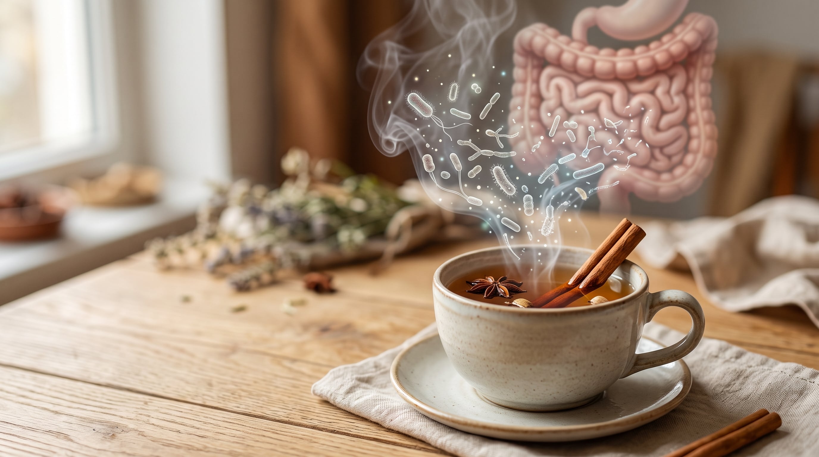 Una taza de té de canela no funciona como un tratamiento para la disbiosis, pero podría aportar compuestos con actividad antioxidante y antiinflamatoria. (Imagen Ilustrativa Infobae)