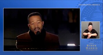 John Legend. Biden Inaugural Committee/Handout