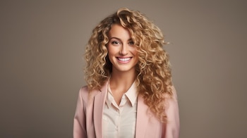 Cautivadora imagen de una mujer con rulos, su cabello enrulado exhibe un cuidado excepcional. Este peinado distinguido destaca su estilo único y refleja una identidad auténtica. Explora la elegancia de la moda capilar. (Imagen Ilustrativa Infobae)