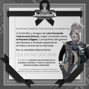 Compañeros y amigos del payaso