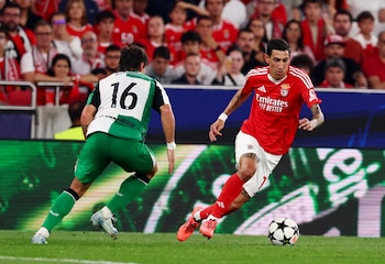 Hugo Bueno en un partido de Champions League frente al Benfica. (REUTERS/Pedro Nunes)
