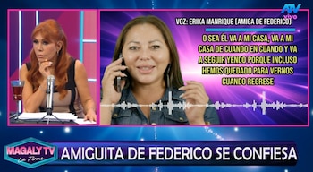 Erika Manrique: la amiga de Federico Salazar que conocía la ruptura antes del anuncio oficial. Captura: Magaly TV La Firme.