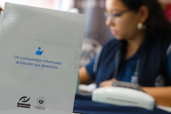 Material informativo de la Defensoría