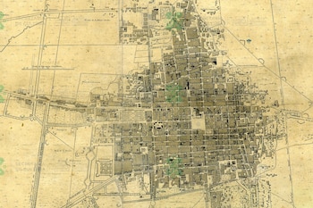 Mapa Ciudad de México siglo XVIII