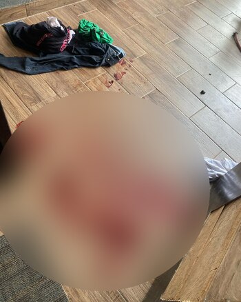 El agresor entró al hogar