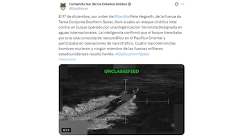 El anuncio del Comando Sur