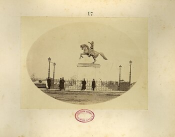El monumento circa 1870