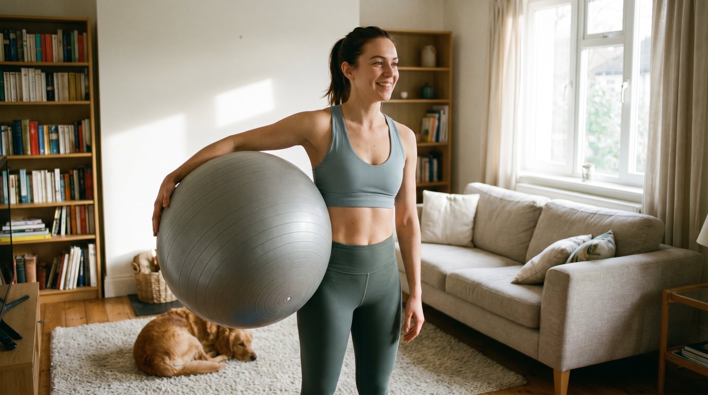 El fitball se integra con facilidad en cualquier rutina doméstica de entrenamiento físico, según recomienda Sport Life (Imagen Ilustrativa Infobae)