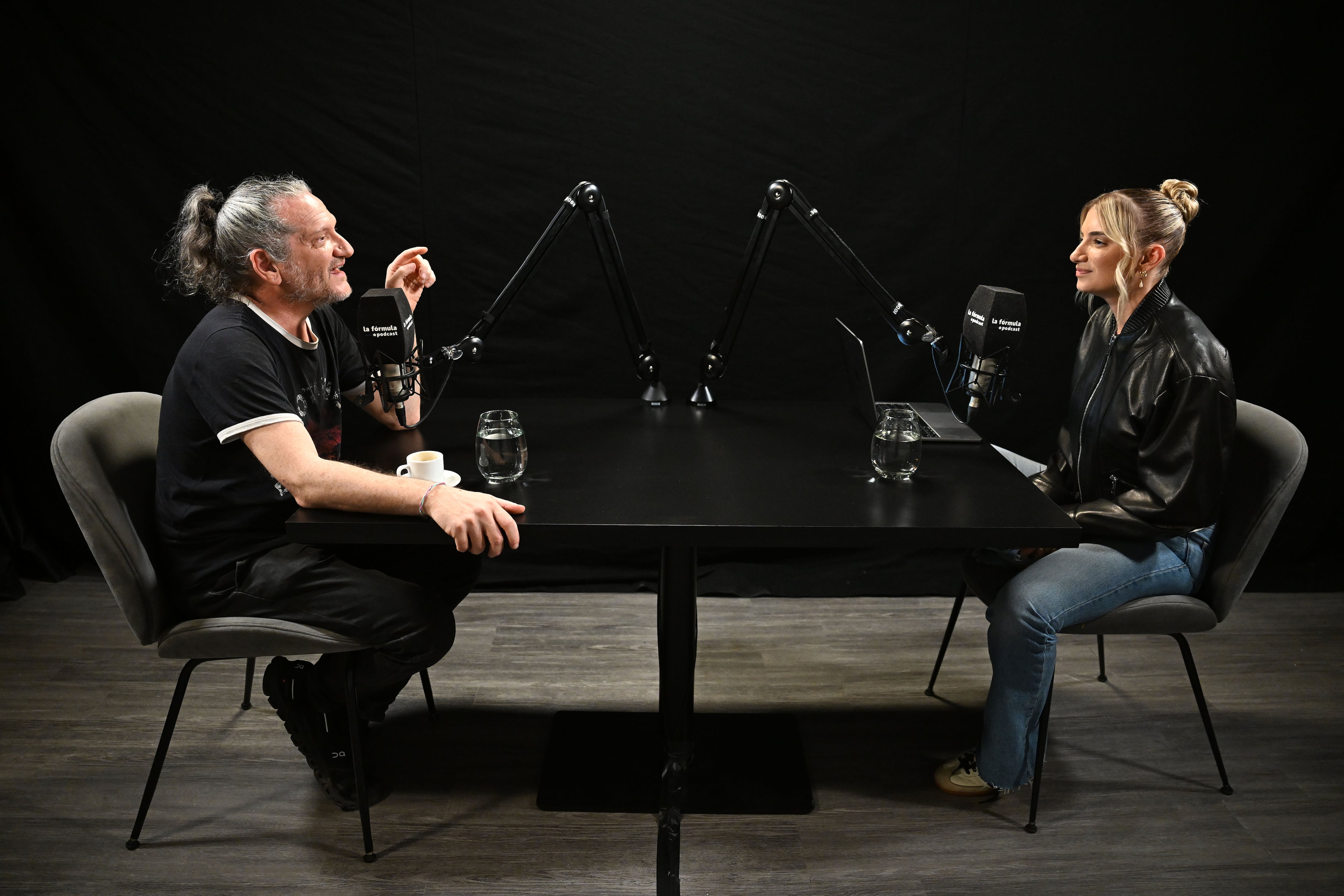 Darío Sztajnszrajber con Mili Hadad. (Maximiliano Luna)